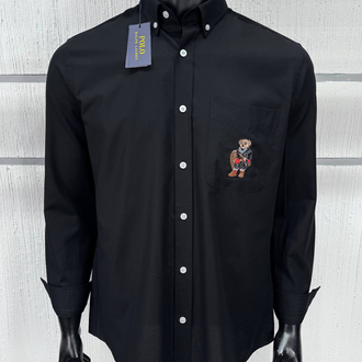 POLO RALPH LAUREN BEAR İŞLEMELİ OXFORD KUMAŞ GÖMLEK