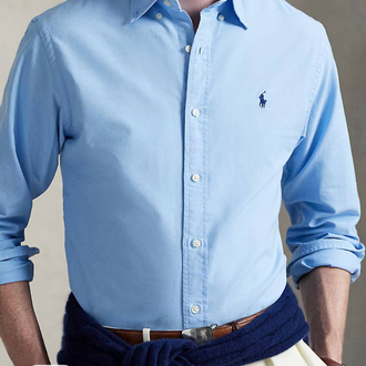 POLO RALPH LAUREN OXFORD KUMAŞ GÖMLEK GÖĞÜSTE İMZA MİDİLLİ NAKIŞ