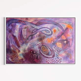 Bioluminescent Memory, 120*80 cm