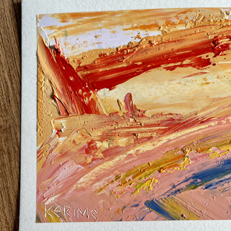 Oil Abstract , 21x15 cm