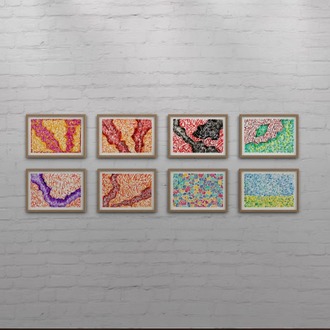 Stories of Lines Serisi  140*100 cm