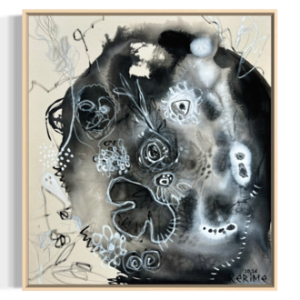 The Unmasked Self, 100*90 cm 