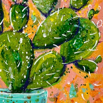 Cactus Vibes 50*35 cm