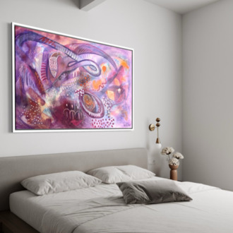 Bioluminescent Memory, 120*80 cm