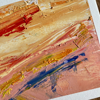 Oil Abstract , 21x15 cm
