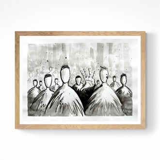 Among the Silent Ones, 50*35 cm