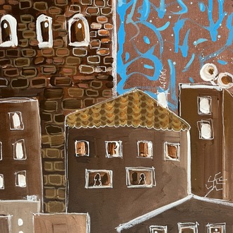 Crescent of Galata, 90*60cm 