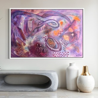 Bioluminescent Memory, 120*80 cm