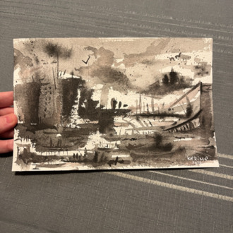 Ghost City-2, 23x15 cm