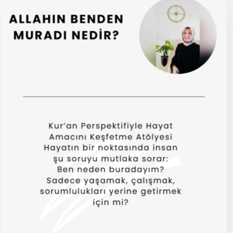 ALLAHIN BENDEN MURADI NEDİR?
