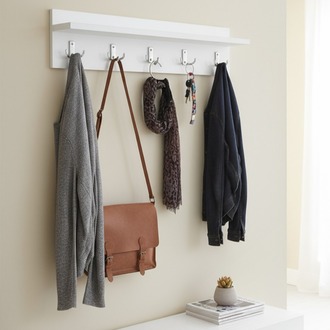 KermetHome Askılık Portmanto Hol Koridor Askılık Metal Askı 70 cm GRİ KANCALI