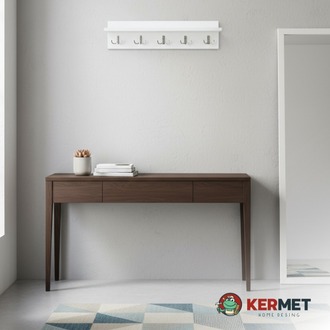KermetHome Askılık Portmanto Hol Koridor Askılık Metal Askı 70 cm GRİ KANCALI