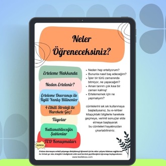 Hayatınızı Ertelemeyin! (Bugün Al, Hemen Başla!)