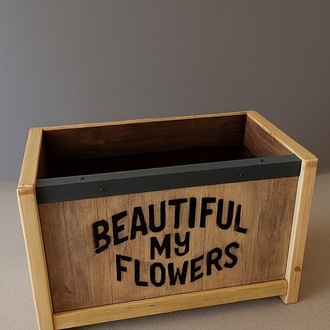  Ahşap Tasarım Çiçek Saksısı – Beautiful My Flowers