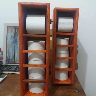 Ahşap Tuvalet kağıdı organizer