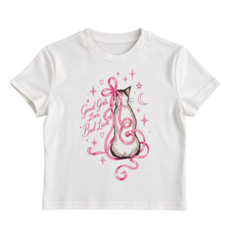 good girls love bad luck - baby tee