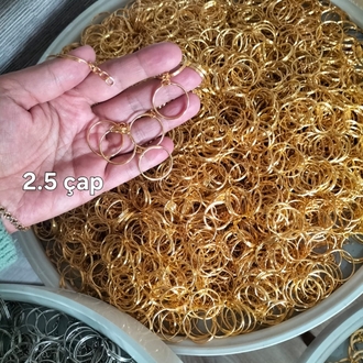 ● 2.5mm Yuvarlak Anahtarlık Sarı