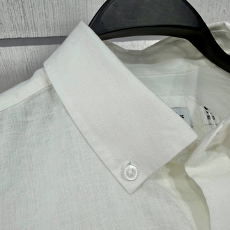 LACOSTE KETEN GÖMLEK TİMSAH NAKIŞ İŞLEMELİ RAHAT KALIP 