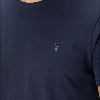 ALLSAINT NAKIŞ LOGOLU TSHIRT PAMUK PIMA  KUMAŞ REGULAR FIT
