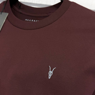 ALLSAINT NAKIŞ LOGOLU TSHIRT PAMUK PIMA KUMAŞ REGULAR FIT