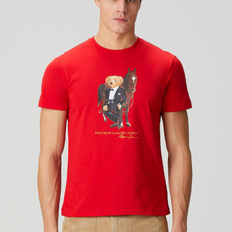 PL RALPH LAUREN BEAR BASKILI PAMUK TSHIRT