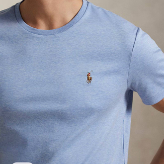 POLO RALPH LAUREN PAMUK PİMA KUMAŞ TSHIRT İMZA MİDİLLİ NAKIŞ ORJ SERİES