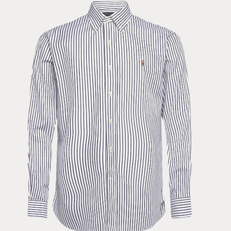 PL RALPH LAUREN ÇİZGİ DESEN DETAYLI GÖMLEK NAKIŞ LOGO