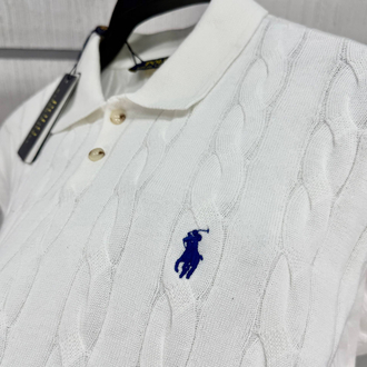 POLO RALPH LAUREN POLO YAKA %100 PAMUK TRİKO SAÇ ÖRGÜLÜ NAKIŞ LOGO ORJ SERİES