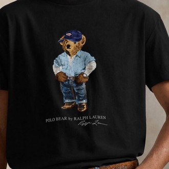 POLO RALPHLAUREN BEAR BASKILI TİŞÖRT