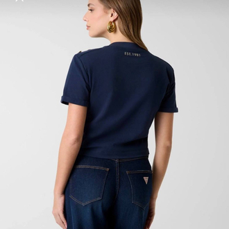 GUESS GOLD DÜĞME DETAYLI TSHIRT