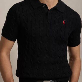 POLO RALPH LAUREN POLO YAKA %100 PAMUK TRİKO SAÇ ÖRGÜLÜ NAKIŞ LOGO ORJ SERİES 