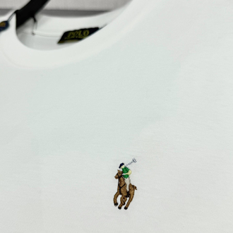 POLO RALPH LAUREN PAMUK PİMA KUMAŞ TSHIRT İMZA MİDİLLİ NAKIŞ ORJ SERİES 