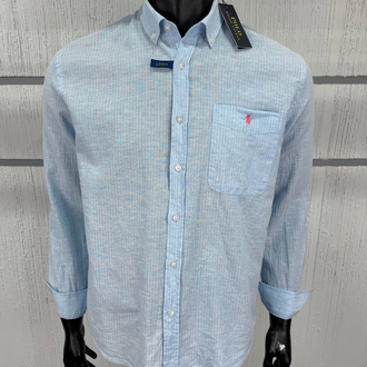 PL RALPH LAUREN CEPLİ GÖMLEK ÇİZGİ YAPI DESENLİ