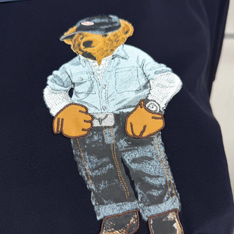 POLO RALPHLAUREN BEAR BASKILI TİŞÖRT