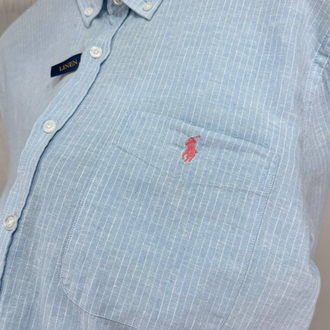 PL RALPH LAUREN CEPLİ GÖMLEK ÇİZGİ YAPI DESENLİ