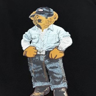 POLO RALPHLAUREN BEAR BASKILI TİŞÖRT
