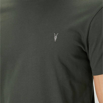 ALLSAINT NAKIŞ LOGOLU TSHIRT PAMUK PIMA  KUMAŞ REGULAR FIT
