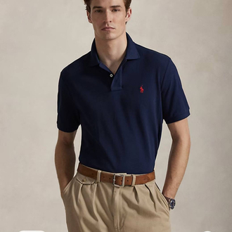 POLO RALPH LAUREN PAMUK PİKE KUMAŞ POLO YAKA T-TSHIRT ORJ SERİES