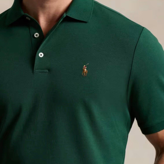 POLO RALPH LAUREN MİDİLLİ İMZA NAKIŞ PİKE PAMUK KUMAŞ YANLAR YIRTMAÇLI ORJ SERİES