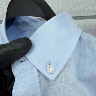 LACOSTE KETEN GÖMLEK TİMSAH NAKIŞ İŞLEMELİ RAHAT KALIP