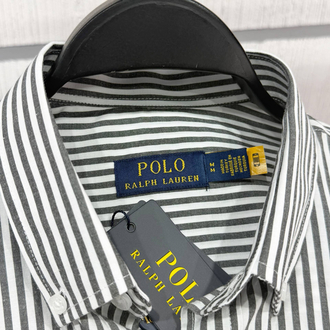 PL RALPH LAUREN ÇİZGİ DESEN DETAYLI GÖMLEK NAKIŞ LOGO