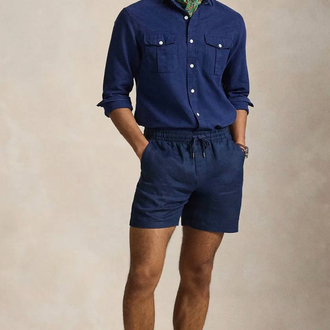 PL RALPH LAUREN %100 KETEN ŞORT