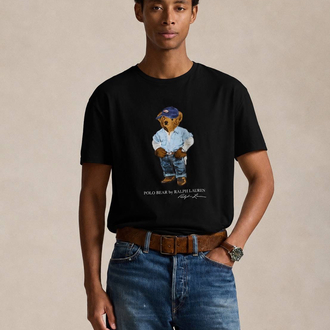 POLO RALPHLAUREN BEAR BASKILI TİŞÖRT