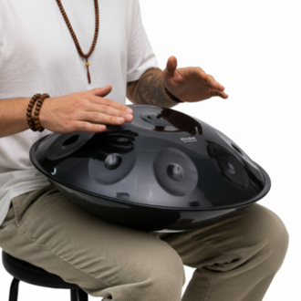Midnight Handpan - 9 Notalı Re Minör - Nitride Çelik