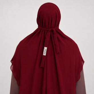 KHİMAR GÖLGELİ OVAL SUFLE (BORDO)