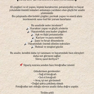 EL ANALİZİ (Kader& Karakter Analizi)