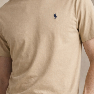 PRL Cotton Basic T-Shirt Beige