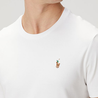 PRL Embrodied Basic T-Shirt White