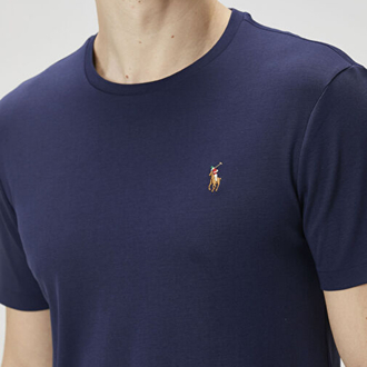 PRL Embrodied Basic T-Shirt Navy Blue