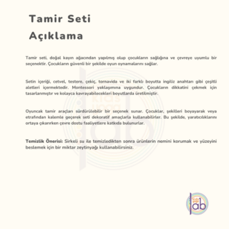 Ahşap Tamir Seti